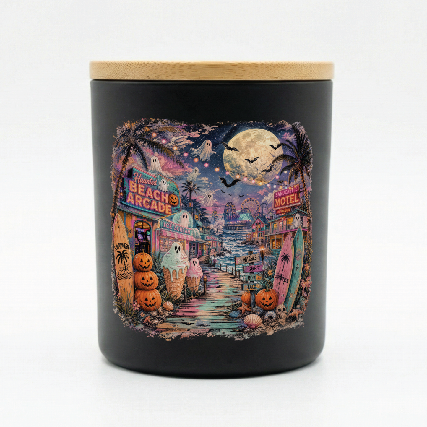 Haunted Beach Arcade Candle | 12 oz Jar