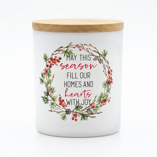 Homes & Hearts Christmas Blessing Candle | 12 oz Jar