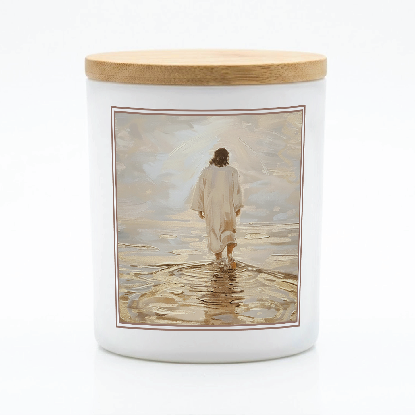 Jesus Walking on Water Candle | 12 oz Jar