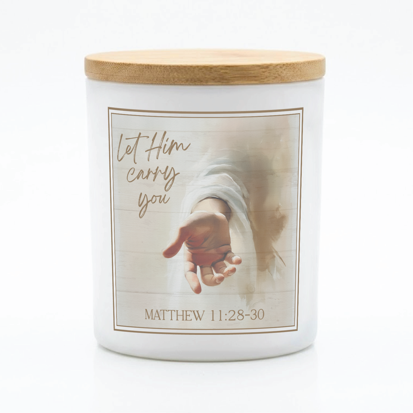 Let Him Carry You Scripture Candle | 12 oz Jar