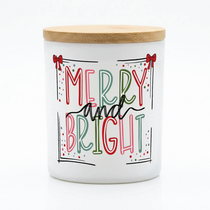 Merry and Bright Christmas Candle | 12 oz Jar