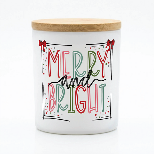 Merry and Bright Christmas Candle | 12 oz Jar