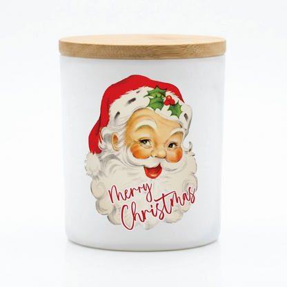 Vintage Santa Christmas Candle | 12 oz Jar