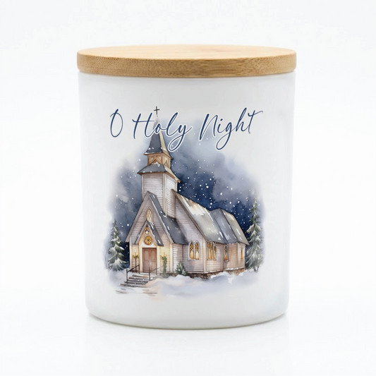 O Holy Night Church Candle | 12 oz Jar