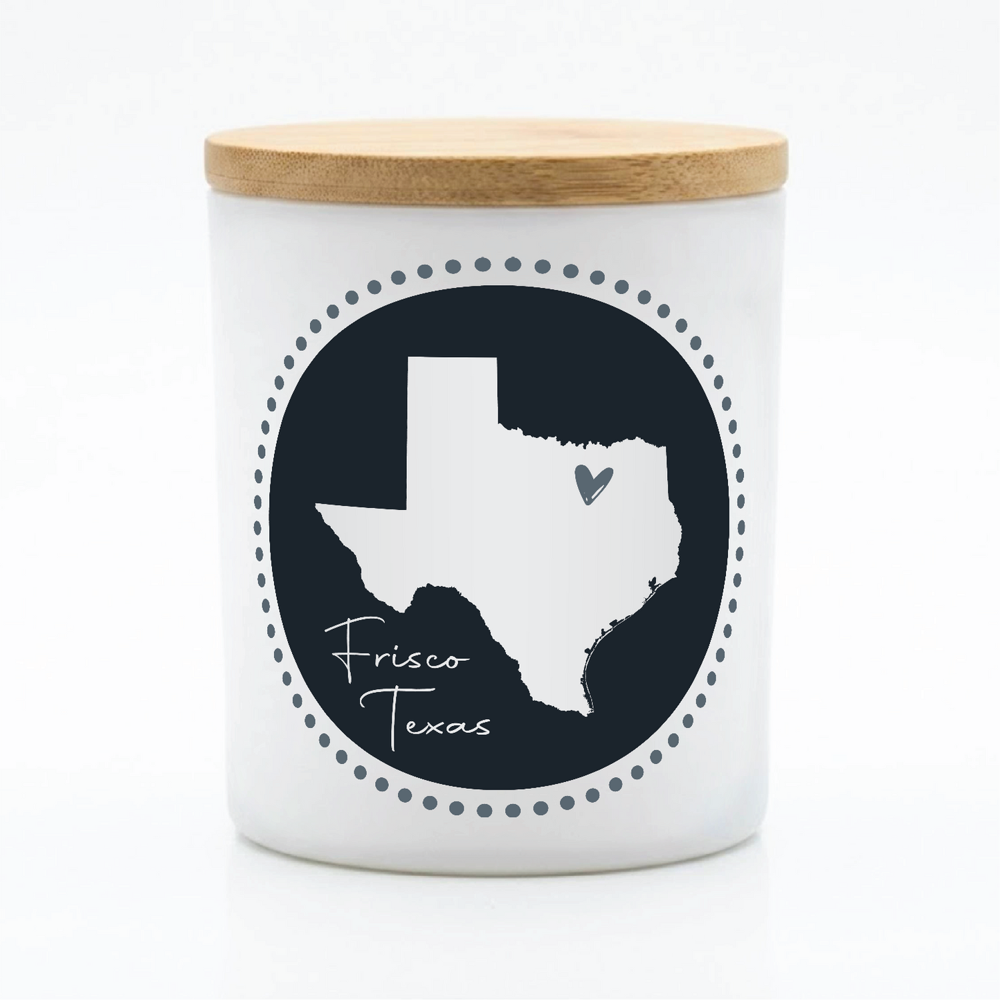 Custom Hometown Candle Blue Art| 12 oz Jar