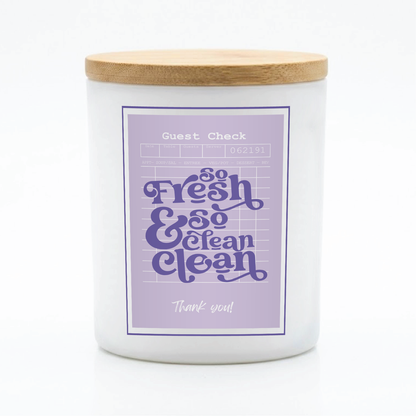 Guest Check Series So Fresh So Clean Candle | 12 oz Jar