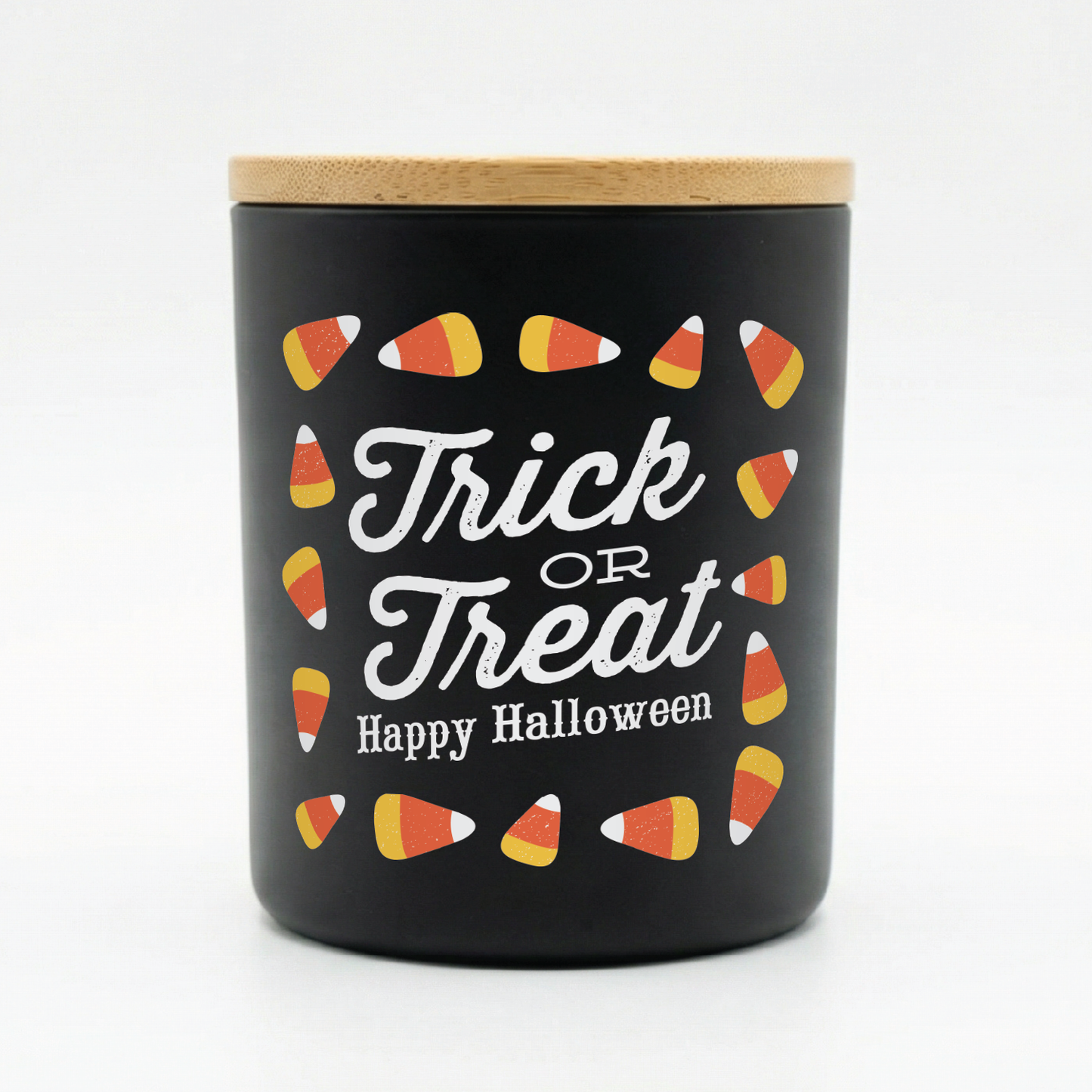 Trick or Treat Candy Corn Halloween Candle | 12 oz Jar