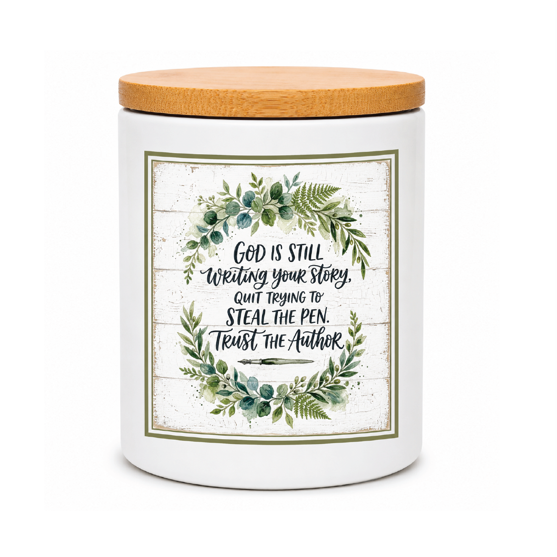 Trust the Author Faith Candle | 12 oz Jar
