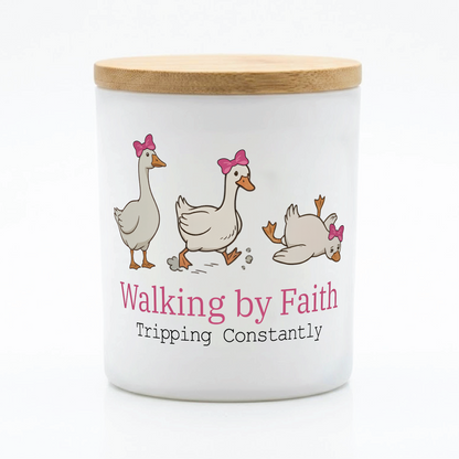 Walking by Faith Candle Gift | 12 oz Jar