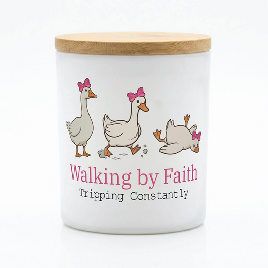 Walking by Faith Candle Gift | 12 oz Jar