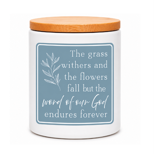 Word of God Candle | Faith Decor | 12 oz Jar