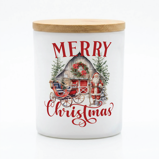 Rustic Christmas Barn Candle | 12 oz Jar