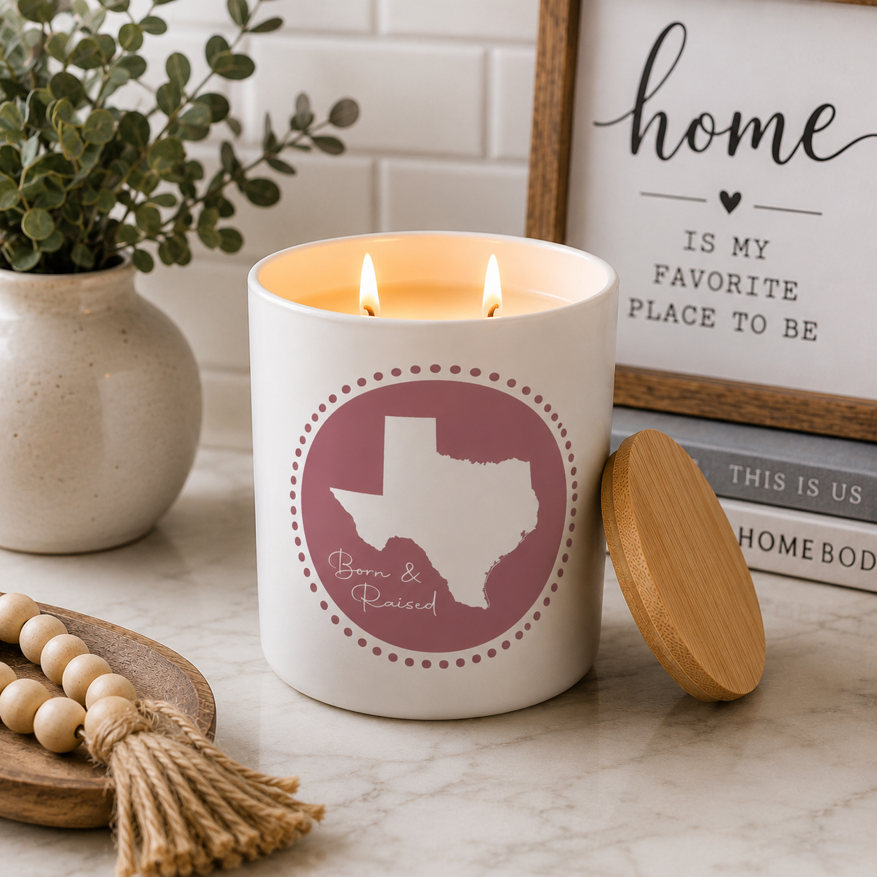 Custom Born & Raised Candle | 12 oz Jar