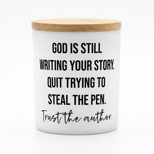 Trust the Author Candle – Inspirational Gift | 12 oz Jar