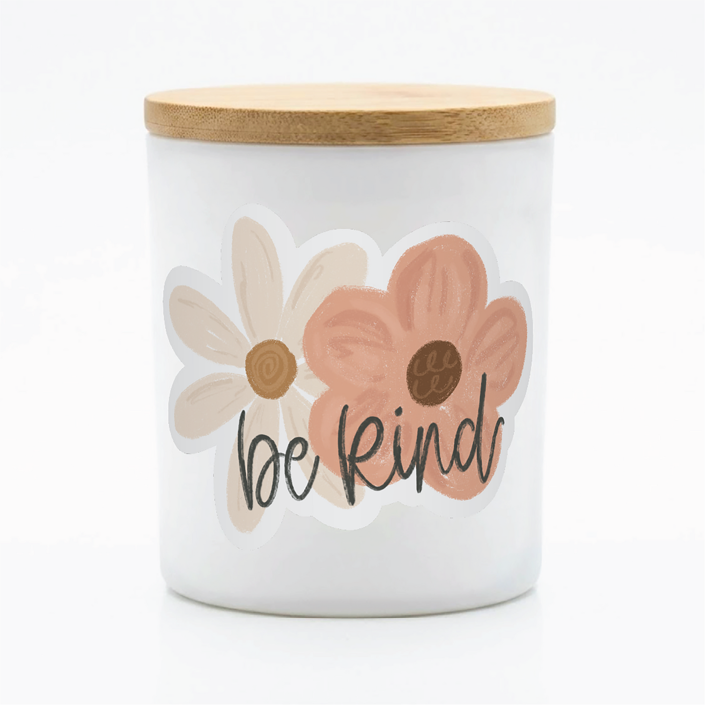 Be Kind Floral Candle – Inspirational Gift | 12oz. Jar
