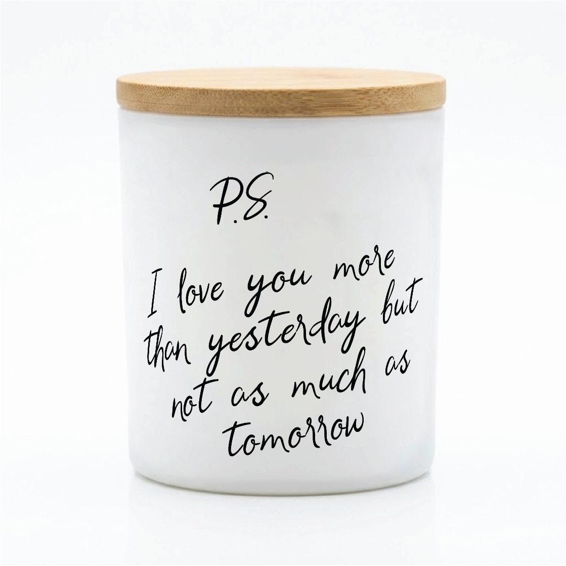 P.S. I Love You More Candle – Romantic Gift | 12 oz Jar