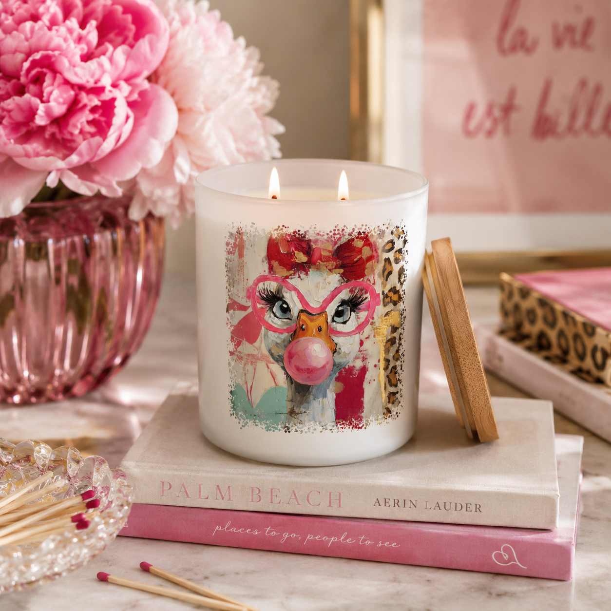 Funny Goose Bubble Gum Candle | 12 oz Jar
