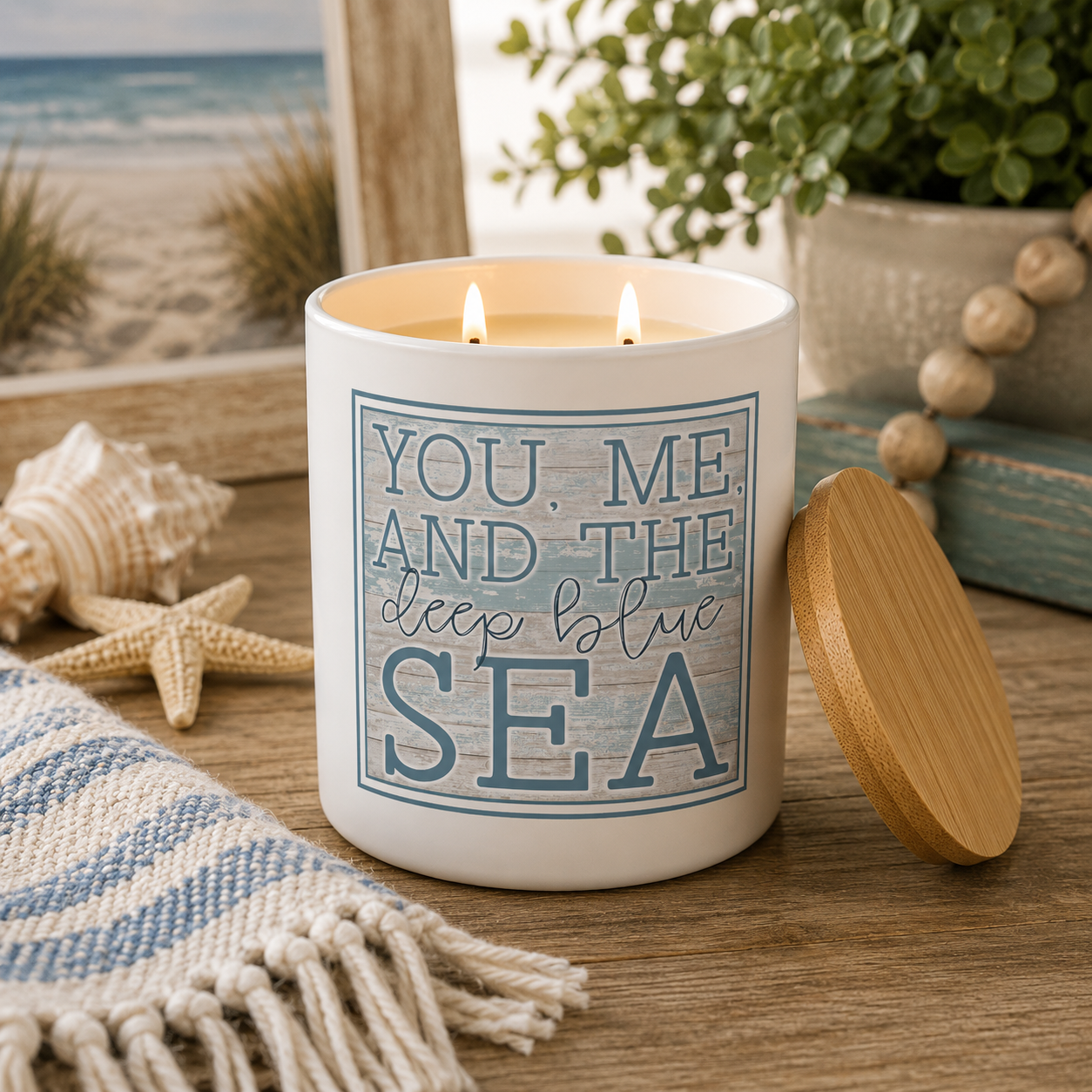 You Me & The Deep Blue Sea Candle Gift | 12 oz Jar