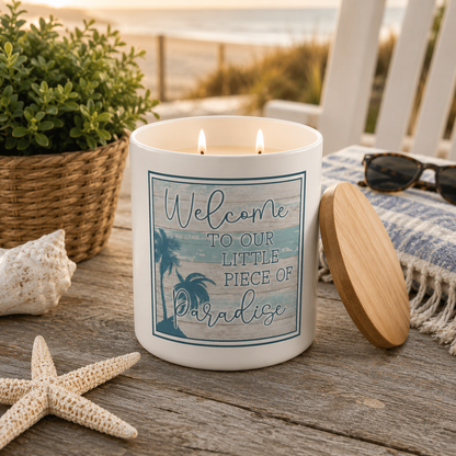 Coastal Paradise Beach House Candle | 12 oz Jar
