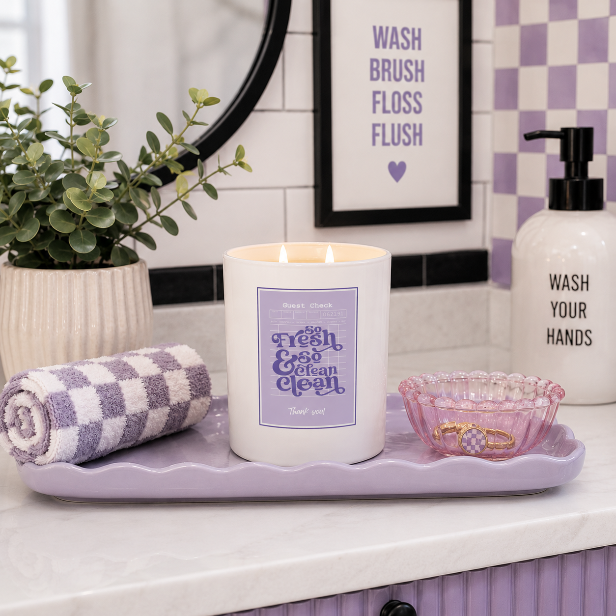 Guest Check Series So Fresh So Clean Candle | 12 oz Jar